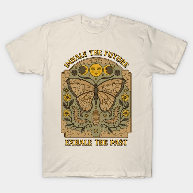 Inhale the Future, Exhale the Past T-Shirt by thiagocorrea